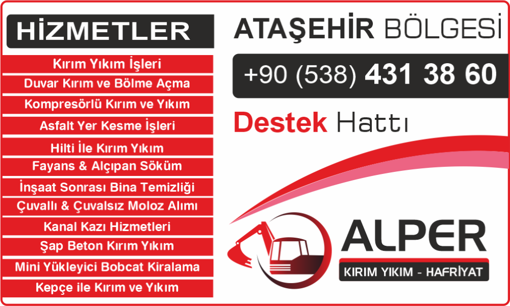 Ataşehir Kırım Yıkım Kesim Hafriyat Hizmetleri