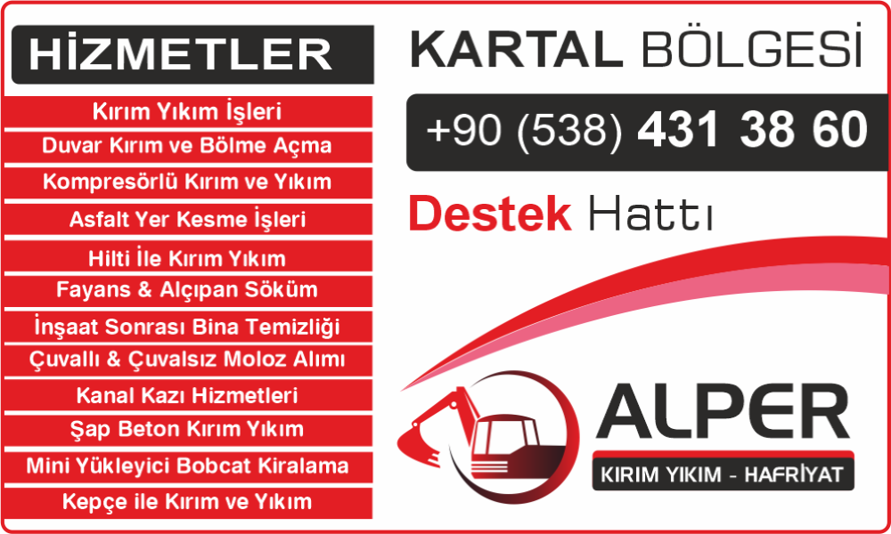 Kartal Kırım Yıkım Kesim Hafriyat Hizmetleri