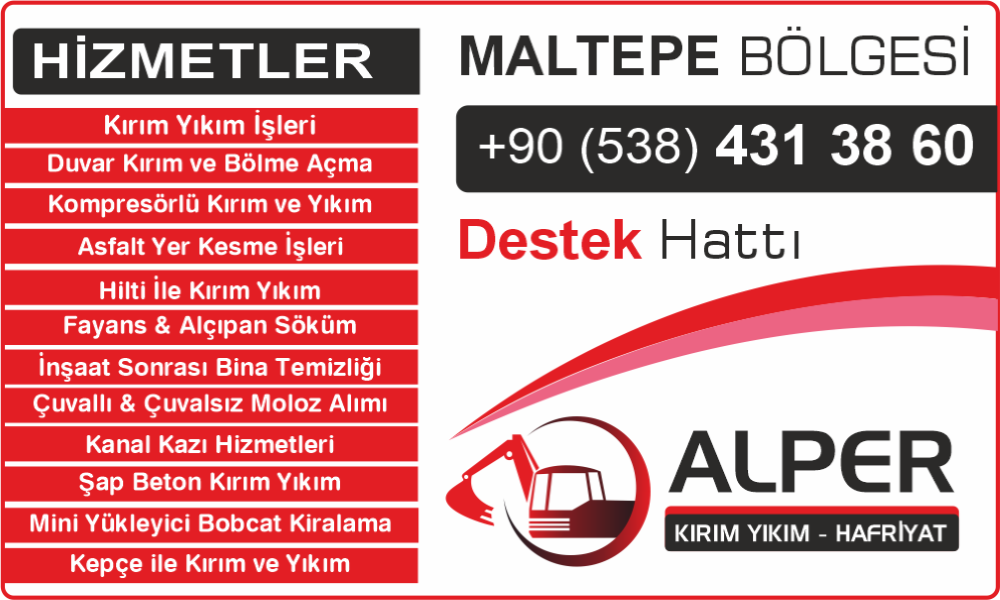 Maltepe Kırım Yıkım Kesim Hafriyat Hizmetleri